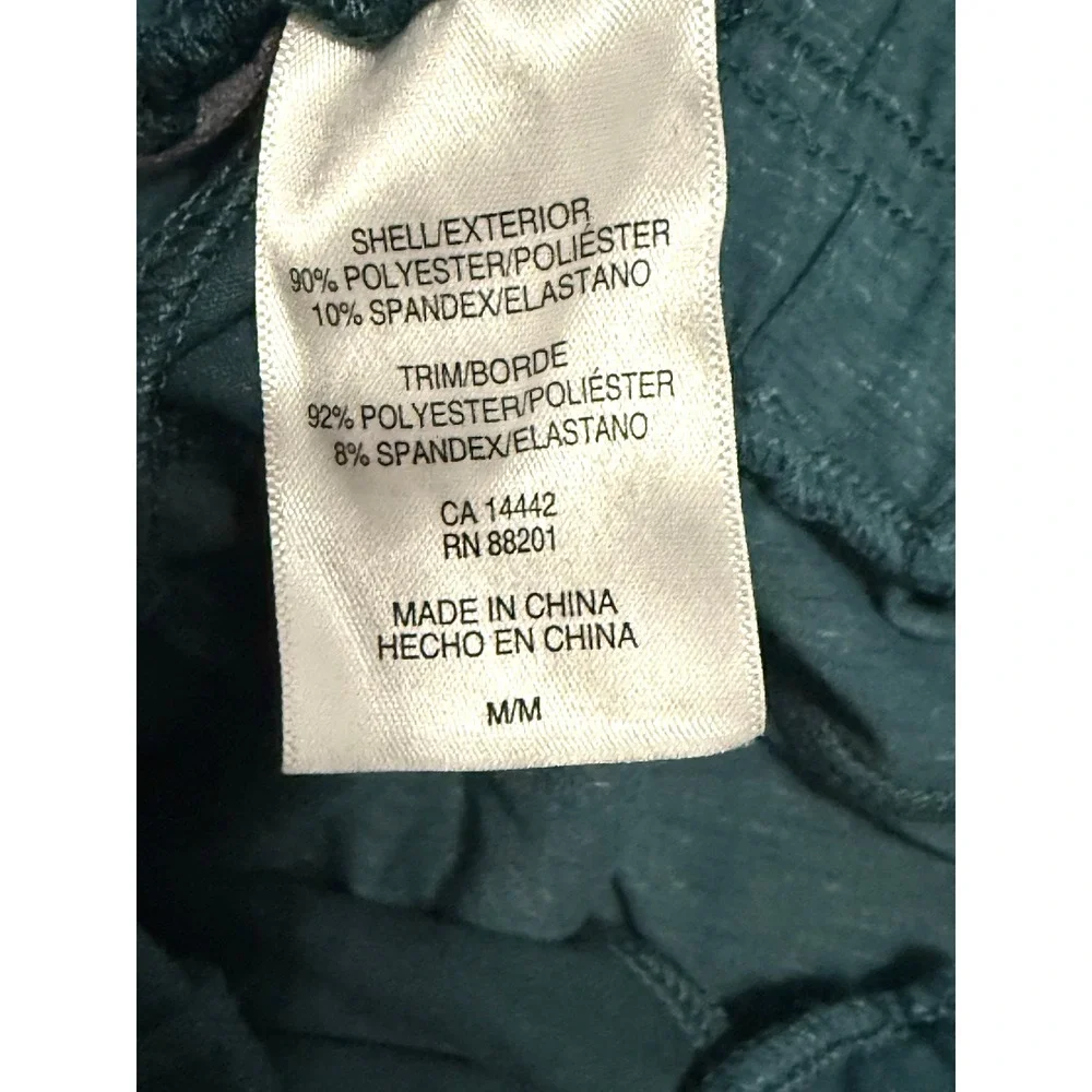 Mondetta Teal Blue Active Performance Drawstring Shorts Side Pockets Size‎ M